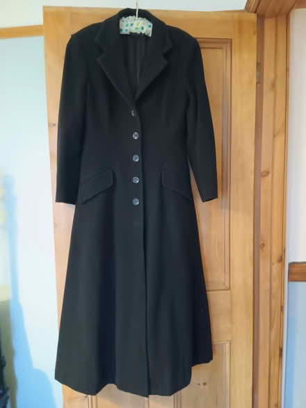 Photo of free Long, black, wool winter coat (Liskeard PL14) #1