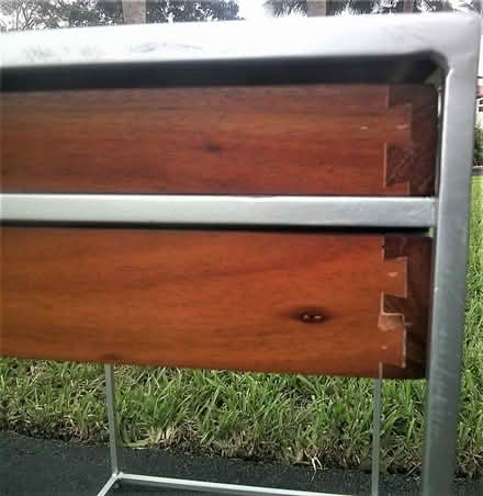 Photo of free Metal & Wood side table - small (Boca Raton Eastlake Dr.) #3