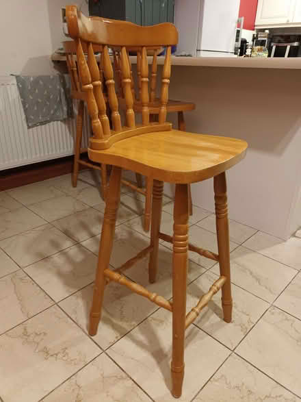 Photo of free Pine bar stools (Fulwood PR2) #1