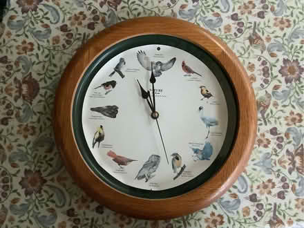 Photo of free Pretty birdsong wall clock. (Shobdon HR6) #1