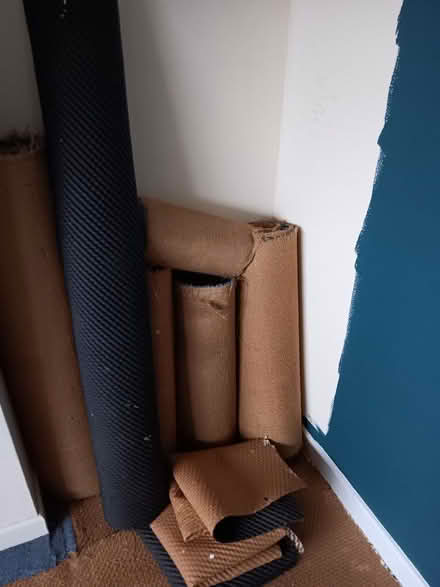 Photo of free Carpet strips and underlay (Hartwood Green PR7) #1