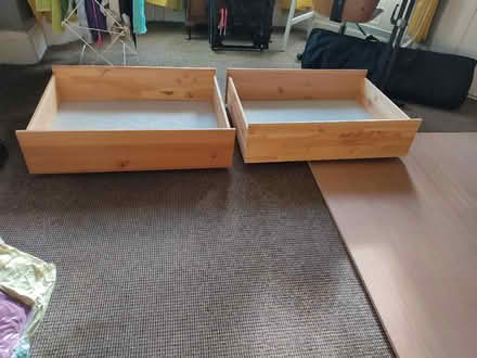 Photo of free 2 under bed storage drawers for king size bed (BT7) #1