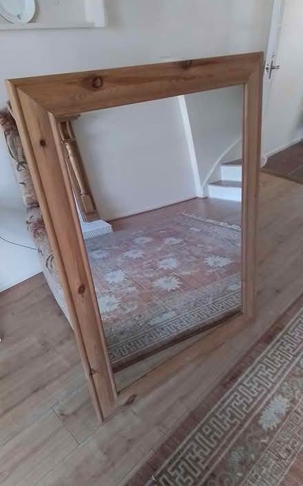 Photo of free Large pine framed Mirror (Timperley WA15) #3