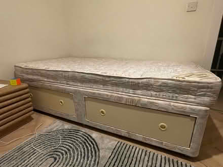 Photo of free single divan bed with mattress (Ln2) #3