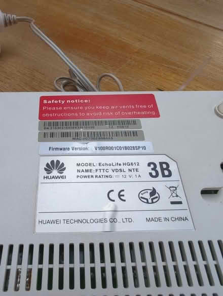 Photo of free BT fibre broadband modem (Mapperley NG3) #2