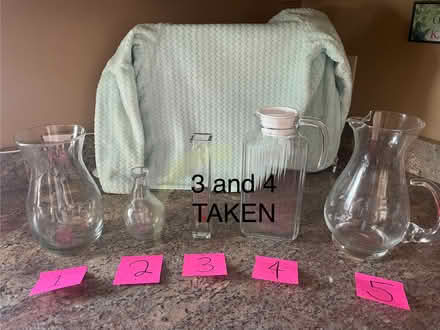 Photo of free Vases and water pitchers (Arlington) #1