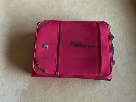 Photo of free Red soft suitcase. 21”x15.5”x8” (East Carleton NR14) #1