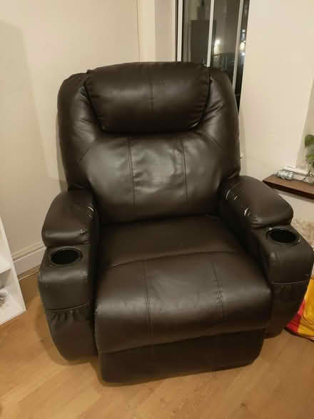 Photo of free Leather rocking armchair (E9) #1