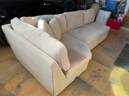 Photo of free Beige sofa/sectional (Elmhurst (Rt 83 & St. Charles)) #3