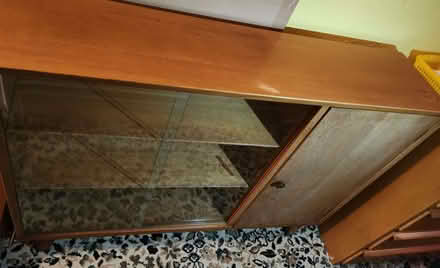 Photo of free Wooden cupboard with glass doors (Little Herberts GL53) #1
