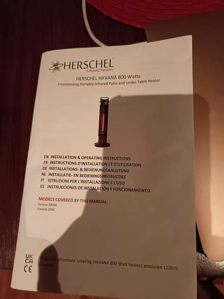 Photo of free Herschel patio heater or desk 800w (Tufnell Park, N7) #2