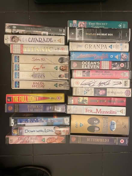 Photo of free Box of 40 VHS tapes - TV shows and movies (islington N1) #1