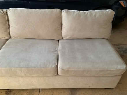 Photo of free Beige sofa/sectional (Elmhurst (Rt 83 & St. Charles)) #3