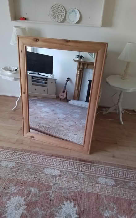 Photo of free Large pine framed Mirror (Timperley WA15) #1