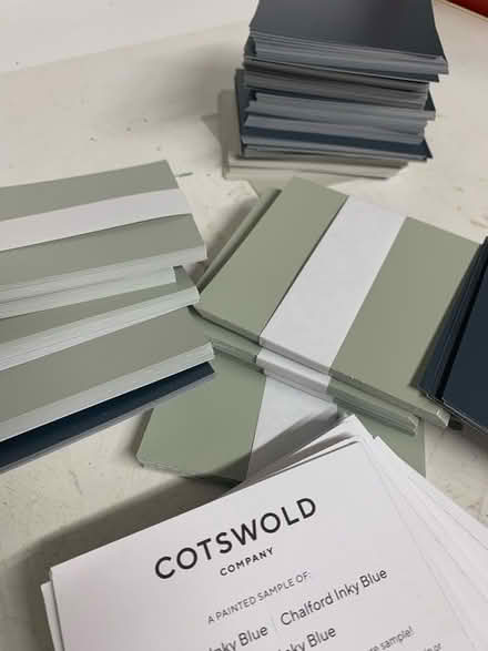 Photo of free Paint sample cards. Light and dark grey (City Centre NR3) #1