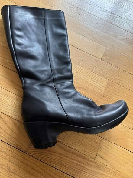 Photo of free Black leather uppers from boots (Central) #1