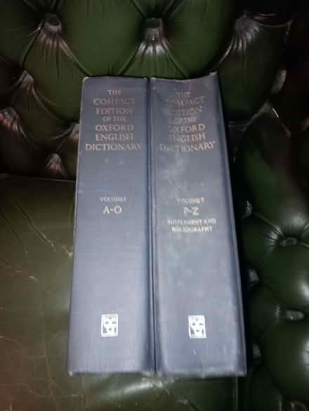 Photo of free Compact Oxford English dictionary - 2 vol (Dyke Road area BN1) #1