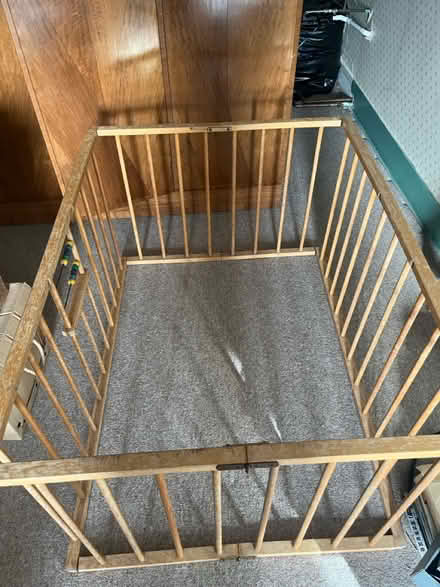 Photo of free Vintage wooden play pen (Croydon) #1