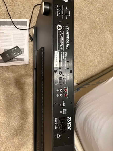 Photo of free ZVOX 670 Soundbase Soundbar (Campbell) #1