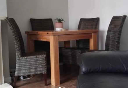 Photo of free Solid oak table 4 chairs (Bannockburn FK7) #4