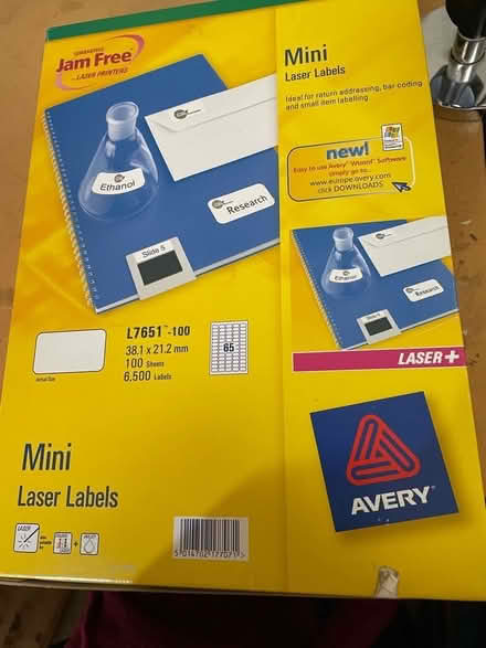 Photo of free Avery mini labels (Loughborough LE11) #1