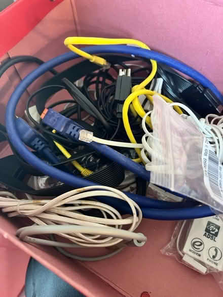 Photo of free Various cables, connectors, wires (West Bridgford NG2) #1