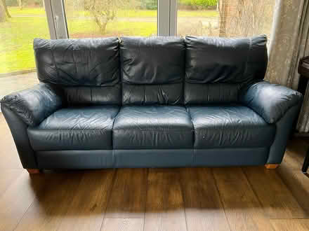 Photo of free 2 x Ikea faux leather sofas (Minsted, GU29) #1