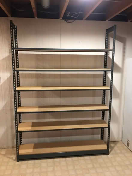 Photo of free metal and fiberboard shelves (Arnold, MD near AACC) #1