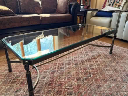 Photo of free Brass & Glass Coffee and End Table (Somerset) #2