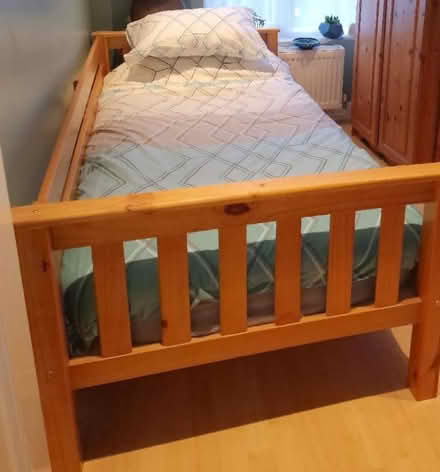 Photo of free Single Wooden Frame 'Day' bed. Good condition (Linden GL1) #1