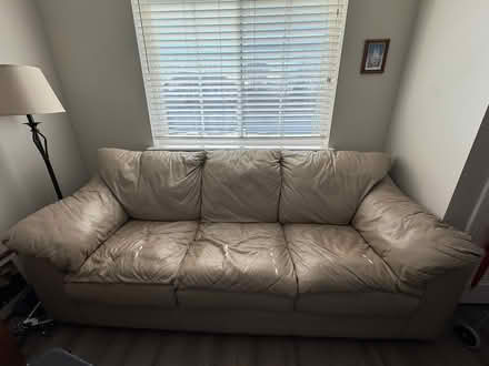 Photo of free Leather sofa (Lake Zurich) #1