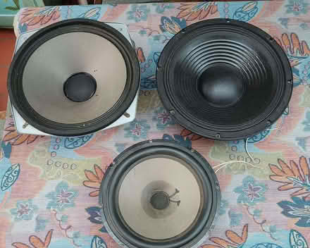 Photo of free Three quality loudspeakers, all working. two 12" , one 10" (Surrenden BN1) #1
