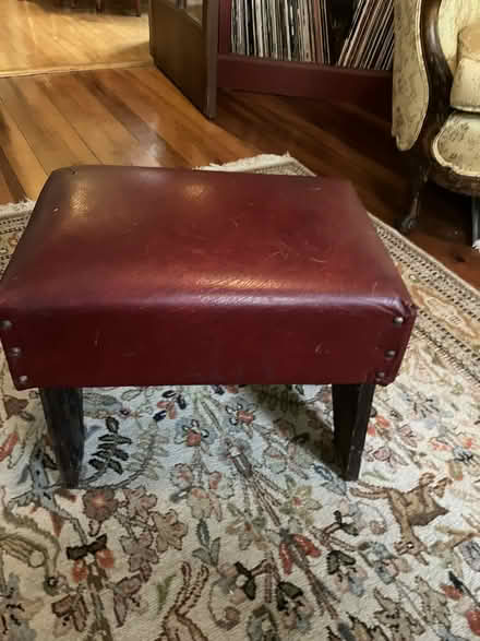 Photo of free Footstool with leather top (West Town) #1