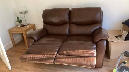 Photo of free Great leather recliner sofa (Orpington) #2