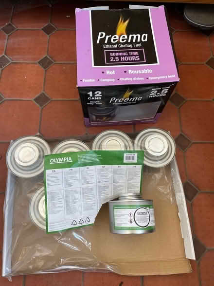 Photo of free Ethanol chafing fuel tins (Sheriffs hill. NE9) #1