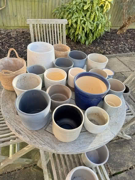 Photo of free Various Plant Pots: Good condition (LE7 Ratcliffe on the Wreake) #1