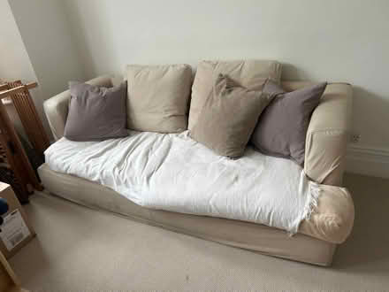 Photo of free Sofa without seating cushions (Raynes Park SW20) #1