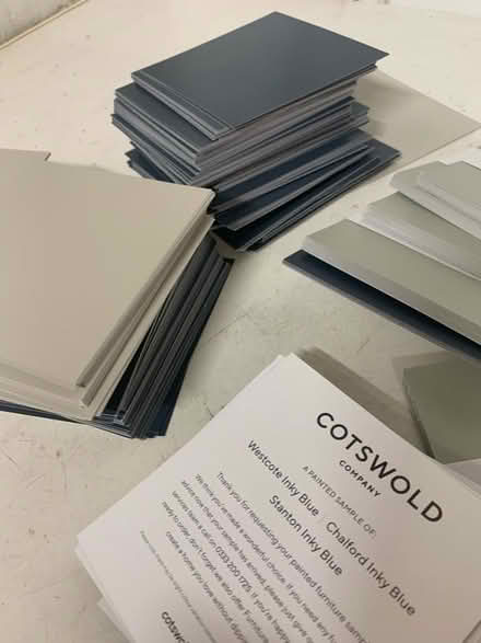 Photo of free Paint sample cards. Light and dark grey (City Centre NR3) #2