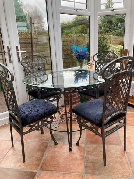 Photo of free Dinning table and four chairs for Free must collect (Hednesford WS11) #1