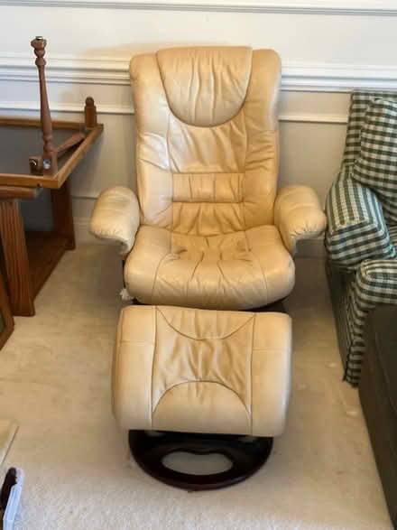 Photo of free Leather Scandinavian Recliner (Olney) #1