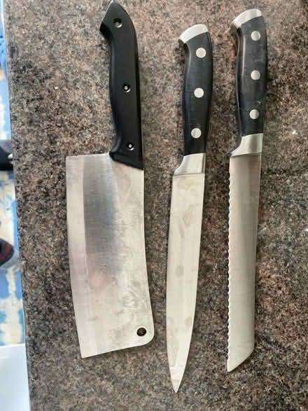 Photo of free Kitchen knife set (Blacklands TN34) #1