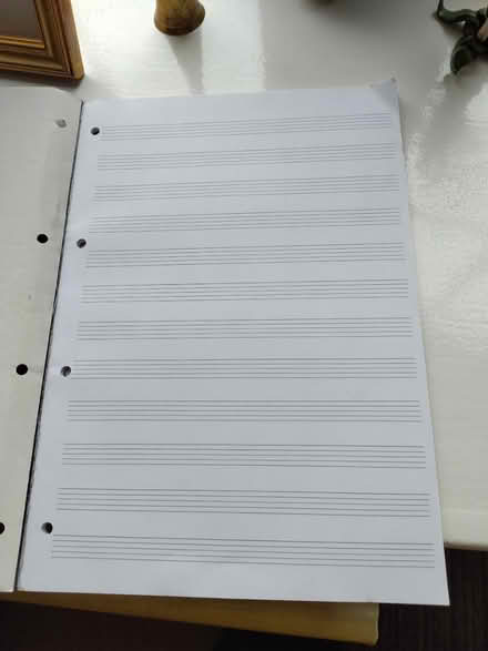 Photo of free A4 pad for writing music (ST15 Walton, Stone) #2