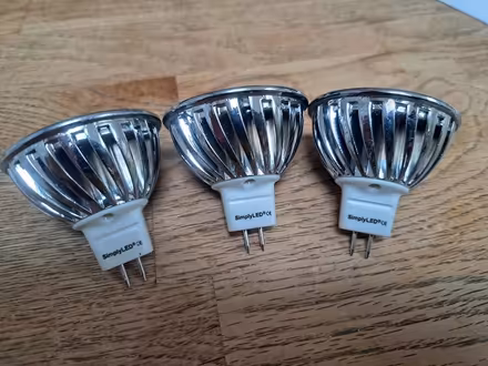 Photo of free 3 x MR 16 led bulbs (Cheltenham GL52) #2