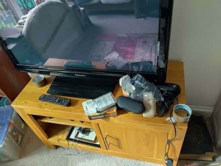 Photo of free Wooden TV stand/sideboard (Ringmer BN8) #2