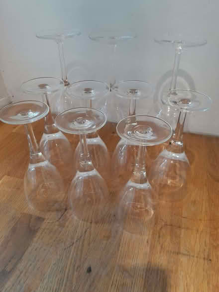 Photo of free Ten wine glasses - 3 large, 7 medium (Orton CA10) #1