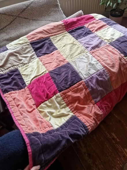 Photo of free Velvet patchwork throw (Alexandra Park M16) #1