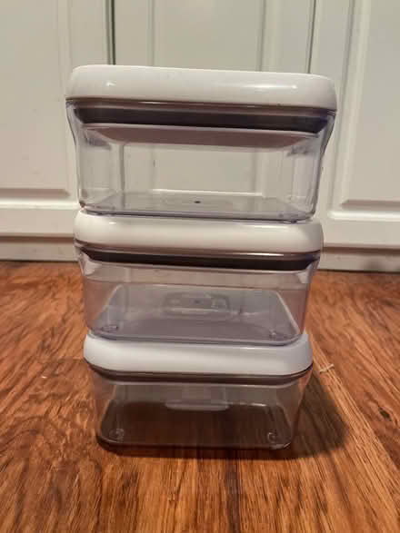 Photo of free OXO pop-top containers (4) (Pease) #1