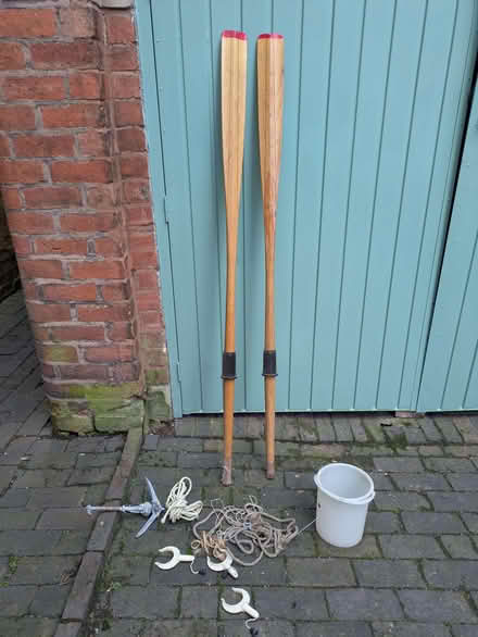 Photo of free A pair of oars with anchor and rope (Park Central B15) #1