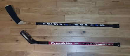 Photo of free Street hockey stick (red stick in photo) (Colshaw Farm SK9) #1