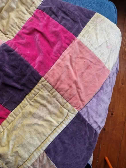 Photo of free Velvet patchwork throw (Alexandra Park M16) #3